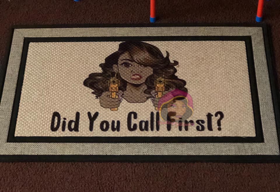 Did You Call First Custom Door Mat