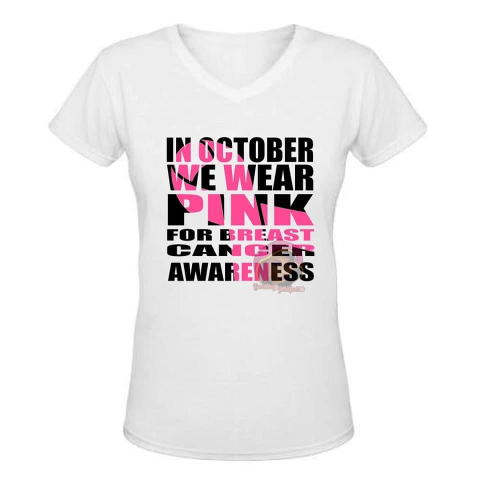In October We Wear Pink T-shirt