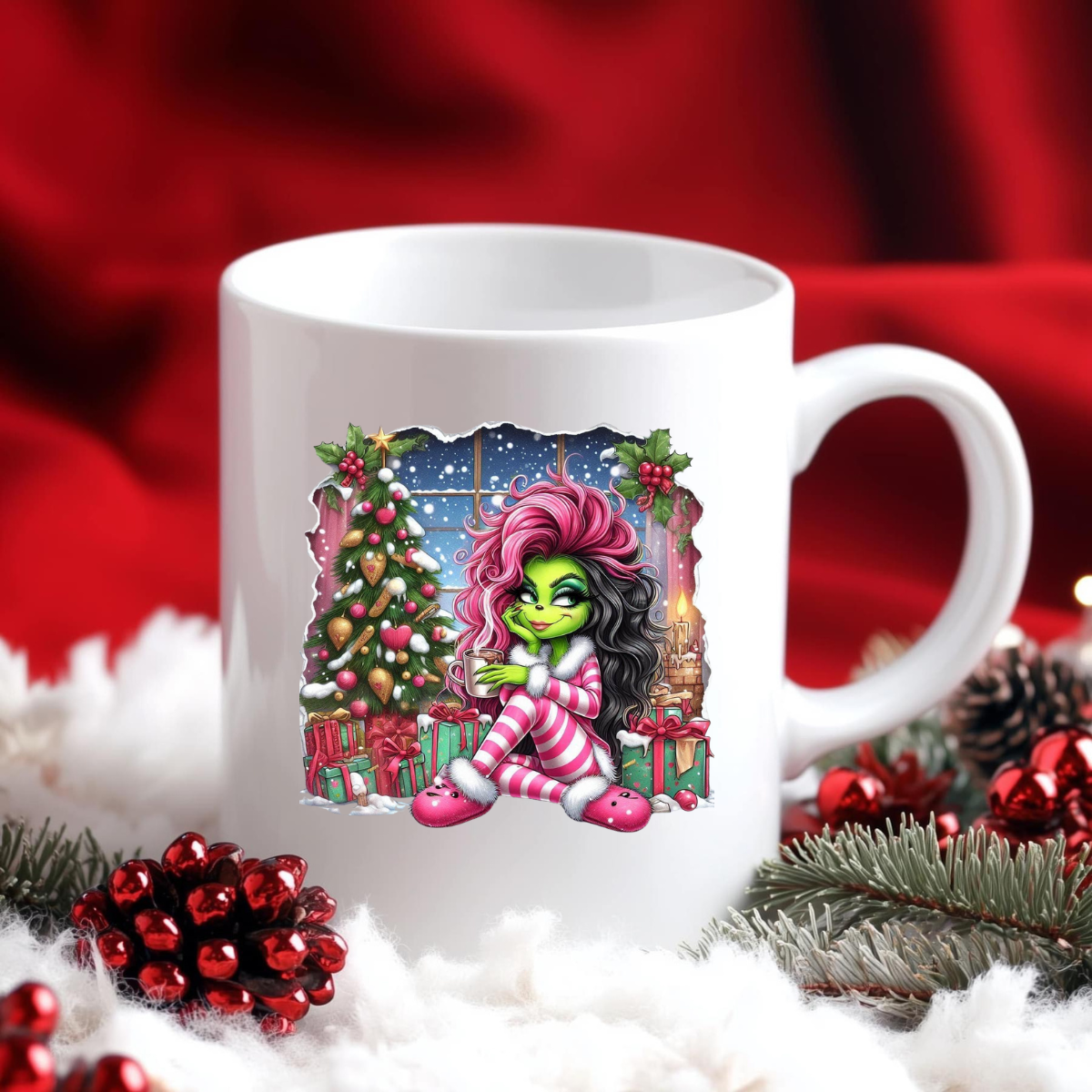 SEXY GRINCHMA COFFEE MUGS