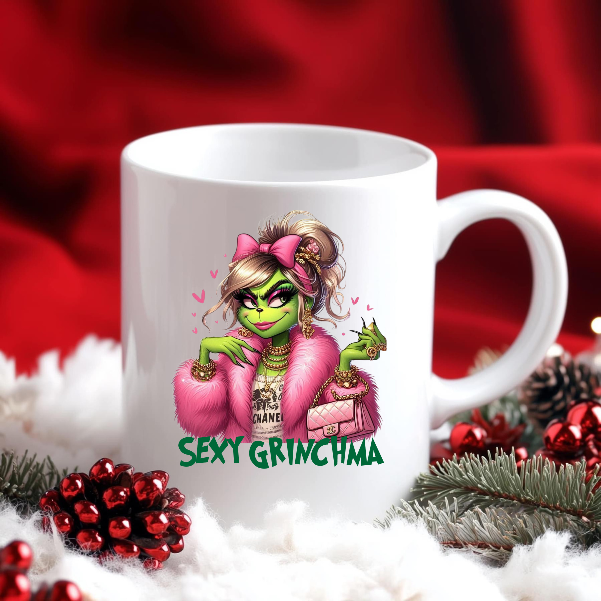SEXY GRINCHMA COFFEE MUGS