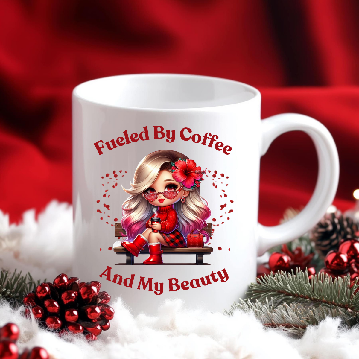 FUELED BY COFFEE, COFFEE MUG