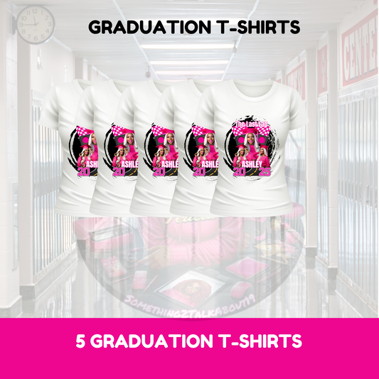 5 Center Print Grad T-shirts