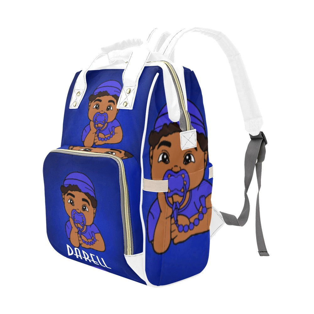 African American Baby Boy Backpack Diaper Bag