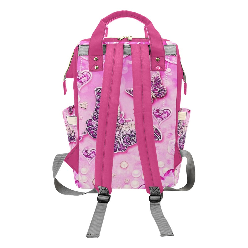 Sparkling Butterfly Backpack Diaper Bag