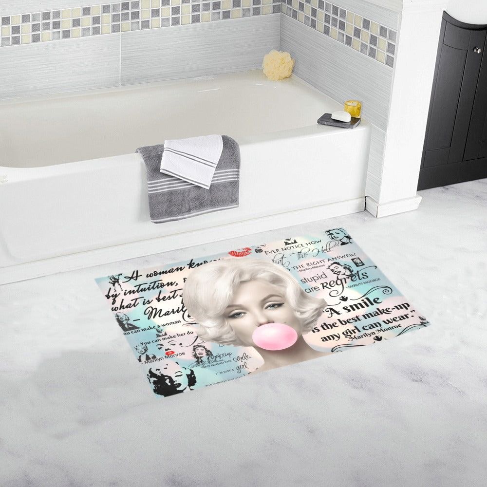 Marilyn I Smile Bathroom Rug