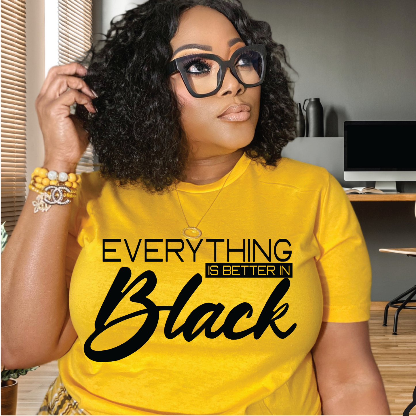 Everything Is Better In Black T-shirt