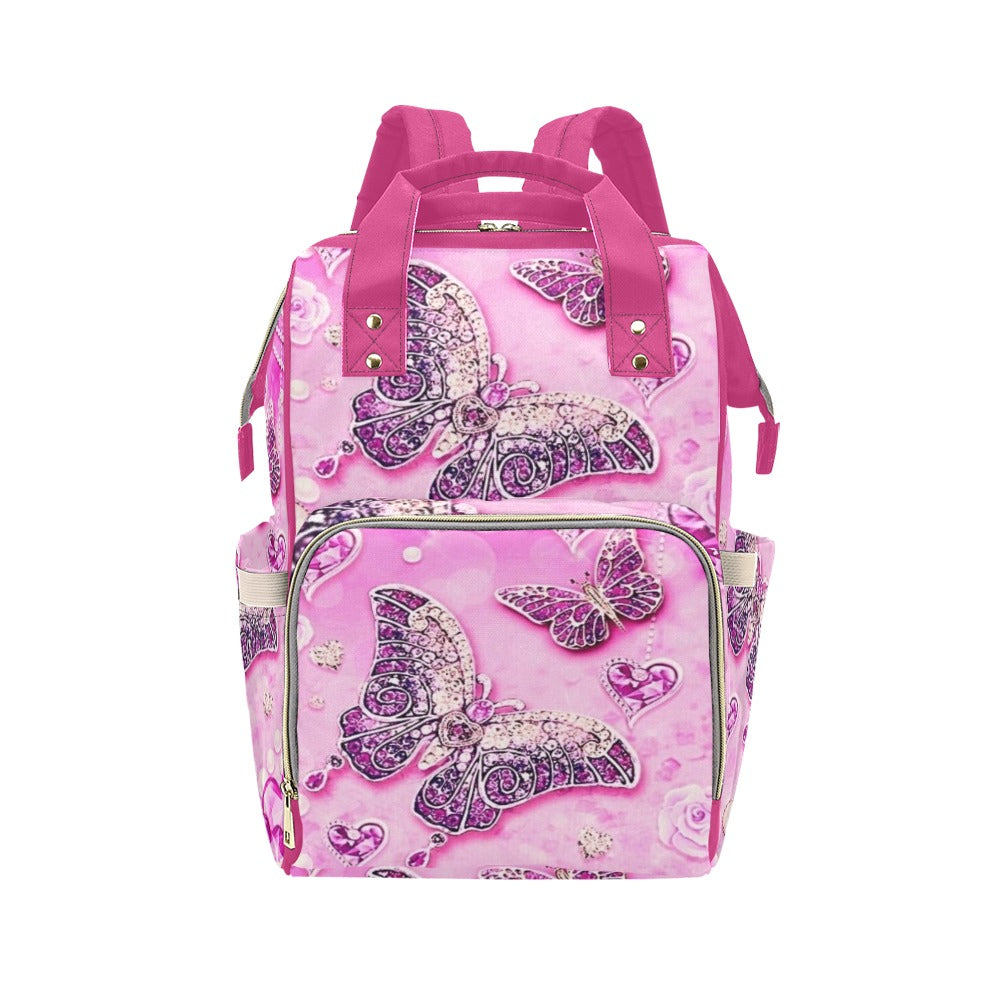 Sparkling Butterfly Backpack Diaper Bag